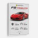 Ferrari F8 Tributo Infographic Wall Art