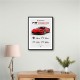 Ferrari F8 Tributo Infographic Wall Art