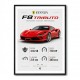 Ferrari F8 Tributo Infographic Wall Art