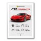 Ferrari F8 Tributo Infographic Wall Art