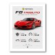 Ferrari F8 Tributo Infographic Wall Art
