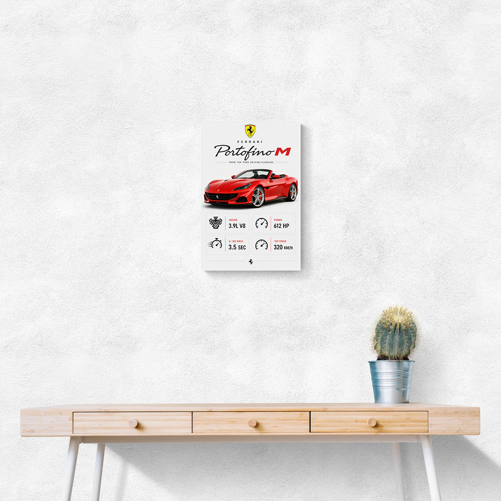 Ferrari Portofino M Car Art Print