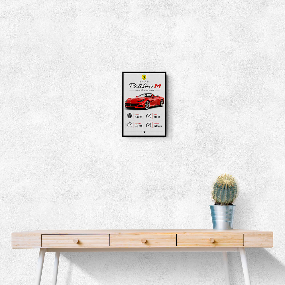 Ferrari Portofino M Car Art Print