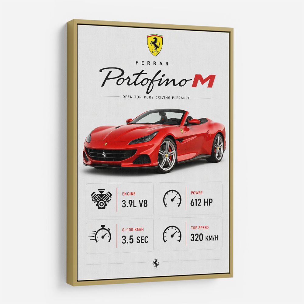 Ferrari Portofino M Car Art Print