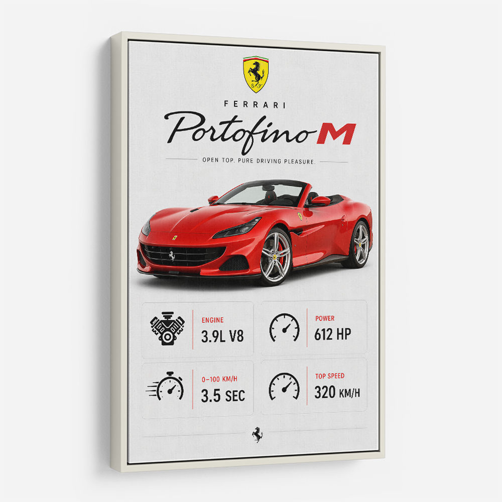 Ferrari Portofino M Car Art Print