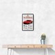 Red Ferrari Testarossa Stats Wall Art