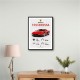 Red Ferrari Testarossa Stats Wall Art