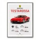 Red Ferrari Testarossa Stats Wall Art