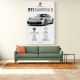 Porsche 911 Carrera S Stats Wall Art