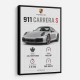 Porsche 911 Carrera S Stats Wall Art