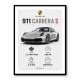 Porsche 911 Carrera S Stats Wall Art