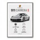Porsche 911 Carrera S Stats Wall Art