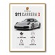 Porsche 911 Carrera S Stats Wall Art