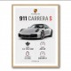 Porsche 911 Carrera S Stats Wall Art