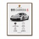 Porsche 911 Carrera S Stats Wall Art