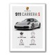 Porsche 911 Carrera S Stats Wall Art