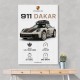 Porsche 911 Dakar Car Specs Art Print