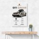 Porsche 911 Dakar Car Specs Art Print