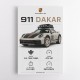 Porsche 911 Dakar Car Specs Art Print