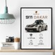 Porsche 911 Dakar Car Specs Art Print