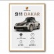Porsche 911 Dakar Car Specs Art Print