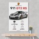 Porsche 911 GT2 RS Specs Art Print