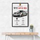Porsche 911 GT2 RS Specs Art Print