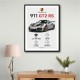 Porsche 911 GT2 RS Specs Art Print