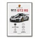 Porsche 911 GT2 RS Specs Art Print