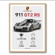 Porsche 911 GT2 RS Specs Art Print