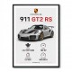 Porsche 911 GT2 RS Specs Art Print
