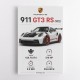 Porsche 911 GT3 RS Stats Car Art Print