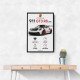 Porsche 911 GT3 RS Stats Car Art Print