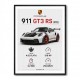 Porsche 911 GT3 RS Stats Car Art Print