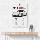 Porsche 911 GT3 Sports Car Wall Art