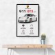 Porsche 911 GT3 Sports Car Wall Art