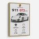 Porsche 911 GT3 Sports Car Wall Art