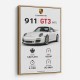 Porsche 911 GT3 Sports Car Wall Art