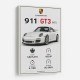 Porsche 911 GT3 Sports Car Wall Art