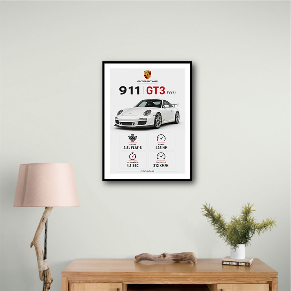 Porsche 911 GT3 Sports Car Wall Art
