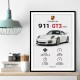 Porsche 911 GT3 Sports Car Wall Art