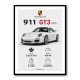 Porsche 911 GT3 Sports Car Wall Art