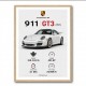 Porsche 911 GT3 Sports Car Wall Art