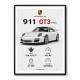 Porsche 911 GT3 Sports Car Wall Art