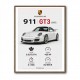 Porsche 911 GT3 Sports Car Wall Art