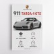 Porsche 911 Targa GTS Statistics Wall Art