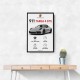 Porsche 911 Targa GTS Statistics Wall Art