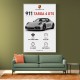 Porsche 911 Targa GTS Statistics Wall Art