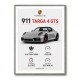 Porsche 911 Targa GTS Statistics Wall Art