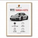 Porsche 911 Targa GTS Statistics Wall Art